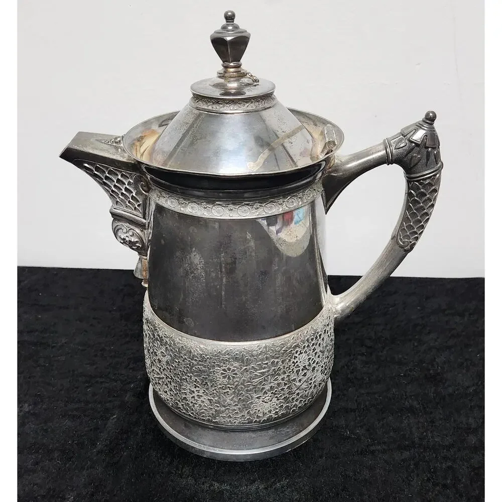 Middletown Plate Co Victorian-Era Quadruple Silverplate Pitcher